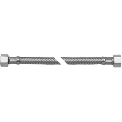 Flexibler Trinkwasserschlauch 500mm, 1/2"  IG x 3/8" IG  Überwurfmutter von Asw