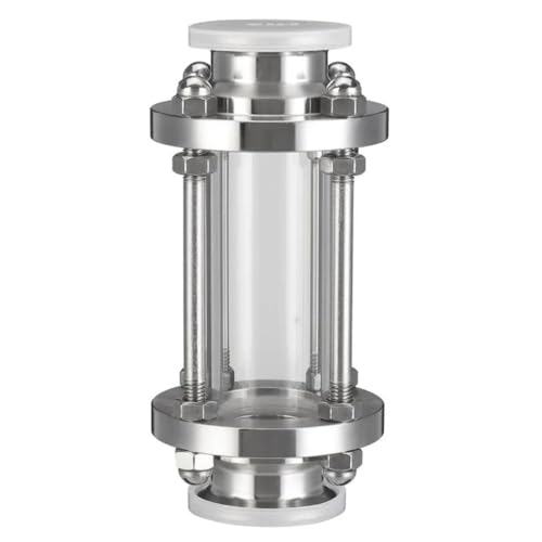 Asyduey 1,5 "Tri Clamp Flow Sight Glas Diopter Anpassung 38 mm Rohr OD 304 Edelstahl Gerade Rohr -Rohr -Sehglas von Asyduey