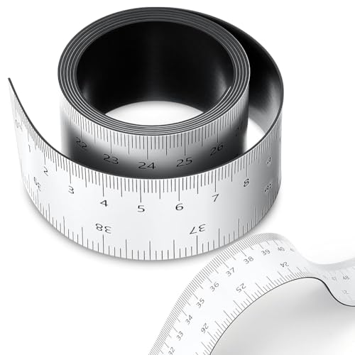 Asyduey 1 Stk. Magnetisches Lineal, Magnetisches Messlineal, Flexibles Magnetisches Lineal von Asyduey