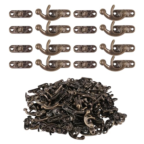 Asyduey 100 StüCke Vintage Metall Hardware MöBel Leder Tasche Hardware Dekorative Riegel VerschlüSse Schloss VorhäNge Schloss Haspel mit Schrauben Asyduey 100 StüCke Vintage Metall Hardware MöBel Leder Tasche Hardware Dekorative Riegel VerschlüSse Schloss VorhäNge Schloss Haspel mit Schrauben von Asyduey