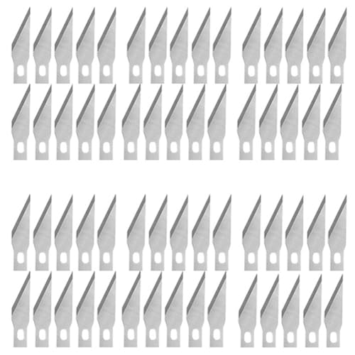 Asyduey 100 Stück Premium Scharfe Messerklingen Exacto Messerklingen 11 – Schneidwerkzeug Aus Hartstahl mit Kohlenstoffgehalt Asyduey 100 Stück Premium Scharfe Messerklingen Exacto Messerklingen 11 – Schneidwerkzeug Aus Hartstahl mit Kohlenstoffgehalt von Asyduey