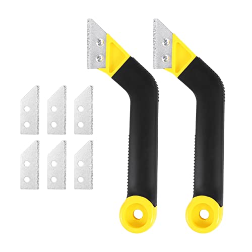 Asyduey 2 StüCk 8- Abgewinkelt MöRtel Hand SäGe Fliesen MöRtel SäGe MöRtel Entfernung Werkzeug Diamant OberfläChen BläTter für die Reinigung Von Fliesen MöRtel von Asyduey