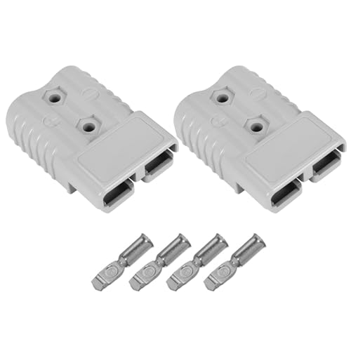Asyduey 2 StüCke Schnell Anschluss Stecker 175A 600V Batterie Schnell Anschluss Netzstecker Winden Anschluss für Maximal 1AWG Draht von Asyduey