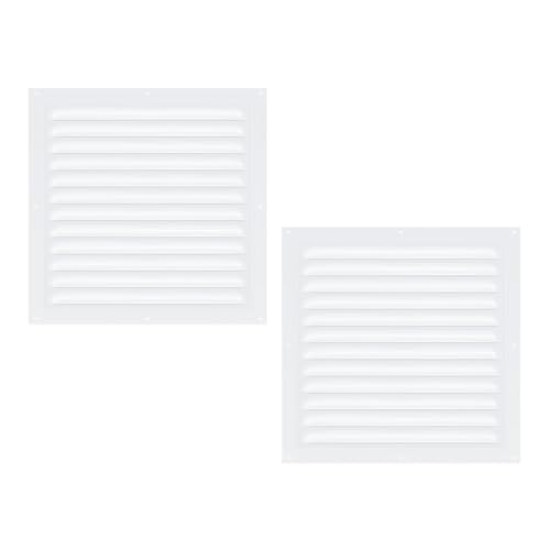 Asyduey 2 Stück Dachbodenlüftungen Giebellüftungen Aluminium-Wandlüftung Metallschuppenlüftung mit Siebgewebe Quadratische Lüftungslamellen Lüftungsgitter Asyduey 2 Stück Dachbodenlüftungen Giebellüftungen Aluminium-Wandlüftung Metallschuppenlüftung mit Siebgewebe Quadratische Lüftungslamellen Lüftungsgitter von Asyduey