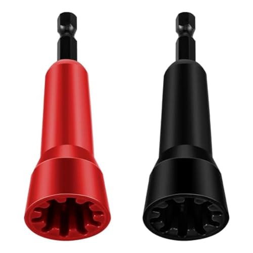 Asyduey 2-Teiliges Drahtdrehwerkzeug, Drahtdreher-Werkzeug, Bohrer, Abisolierzange, Drehdraht-Stecker, Buchse, Drahtdrehspinner, Langlebig, Einfach zu Bedienen von Asyduey