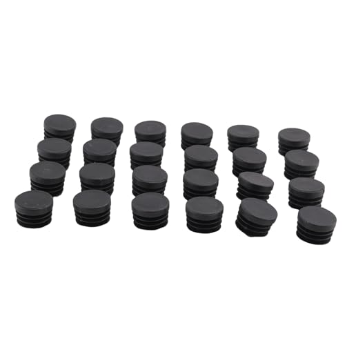 Asyduey 24Pack Stuhl Tischbeine Stecker 22 Mm Durchmesser Runde Kunststoffabdeckung Gewinde Eingesetztes Rohr zum Schutz des Bodens und der Unebenheiten von Asyduey