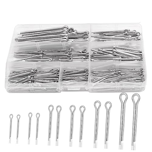 Asyduey 345-Teiliges Splint-Sortiment Aus Edelstahl 304 M1,6/M2,5/M3,2/, 6 Größen für Auto- und Rasenmäher-Ersatzteile Asyduey 345-Teiliges Splint-Sortiment Aus Edelstahl 304 M1,6/M2,5/M3,2/, 6 Größen für Auto- und Rasenmäher-Ersatzteile von Asyduey