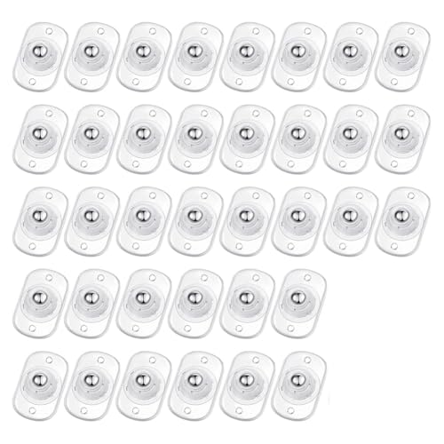 Asyduey 36 Stück Selbstklebende Lenkrollen, Geräterollen, Gerätegleiter für Küchengeräte, Schwenkbares Universalrad von Asyduey