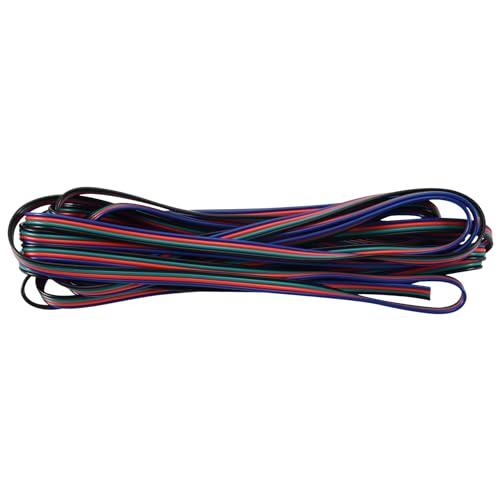 Asyduey 4-Pin Draht Verbindungskabel Kabel fuer LED RGB Streifen 3528 5050 Anschluss Bunt 5m Asyduey 4-Pin Draht Verbindungskabel Kabel fuer LED RGB Streifen 3528 5050 Anschluss Bunt 5m von Asyduey