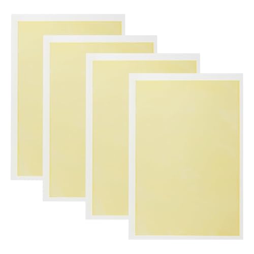 Asyduey 4 Stück Lasergravur-Markierungspapier, Weißes Laserdimmpapier Lasergravur-Testfokuspapier für Keramik, Glas, Metall von Asyduey