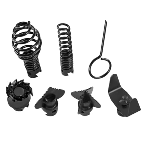 Asyduey 7-Teiliges -Kombinationsschneidkopf-Set, Bohraufsatz-Rohrreinigungswerkzeug mit Rohrreinigungsspirale von Asyduey