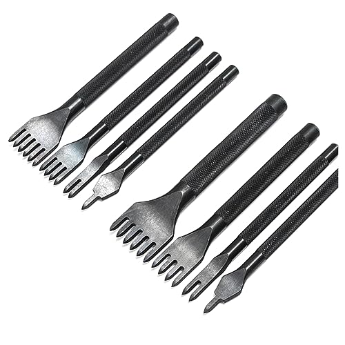 Asyduey 8 Stück 3 mm 4 mm 1/2/4/6 Zinken Meißel Lederhandwerkswerkzeuge Schnürung Nähen Perforieren Lederhandwerkswerkzeuge Locher Asyduey 8 Stück 3 mm 4 mm 1/2/4/6 Zinken Meißel Lederhandwerkswerkzeuge Schnürung Nähen Perforieren Lederhandwerkswerkzeuge Locher von Asyduey