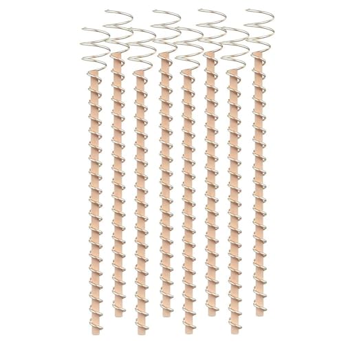 Asyduey 8er-Pack Elektrokultur-Kupfer-Gartenantennen – Kupferdraht, Kupfer-Gartenpfähle für Den Pflanzenanbau (17), Langlebig, Einfach zu Verwenden von Asyduey