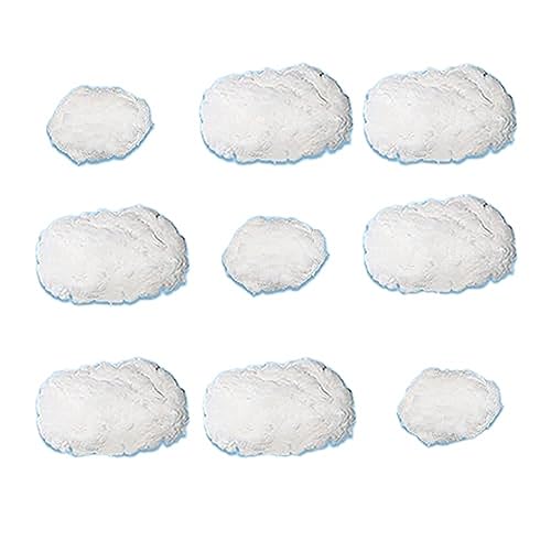 Asyduey 9PCS Wolken Dekorationen für die Decke, Baumwolle Simulation Hängende Wolken Dekoration, 3D Künstliche Wolken Requisiten von Asyduey
