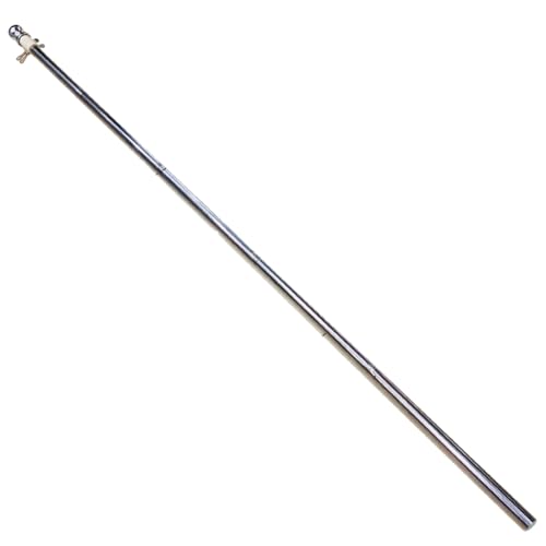 Asyduey Außenfahnenmast, Anti-Winding, Frei Drehbarer Fahnenmast, Metallfahnenmast, Abnehmbarer Gartenfahnenmast von Asyduey