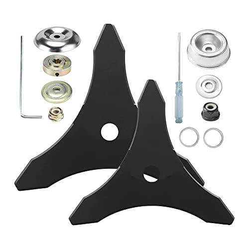 Asyduey Brush Cutter Blade Weed Ersatzklinge, Hartmetall mit Adapteraufsatz, (25,4 Mm oder 20 Mm Dorn) von Asyduey