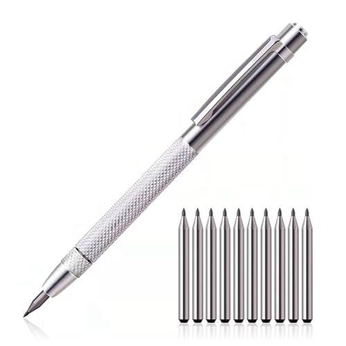 Asyduey Diamant-Anreißstift, Wolframkarbid-Spitze, Gravurstift, Wolframkarbid-Spitze, Stylus-Stift für die Markierung Von Glas, Keramik, Metall von Asyduey
