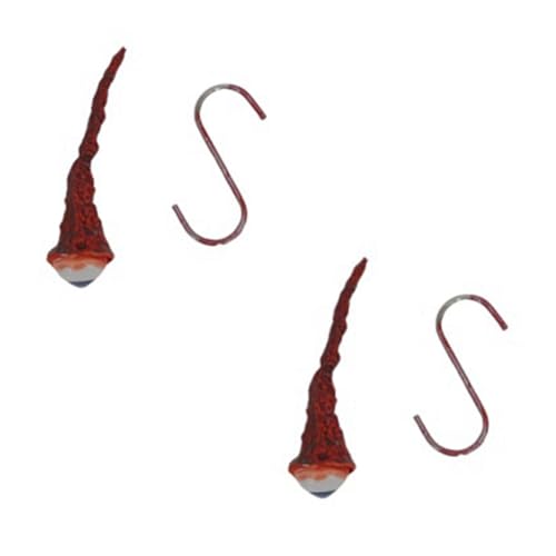 Asyduey Halloween Augäpfel Gruseliger Künstlicher Augapfel Hohler Augapfel Halloween Augäpfel mit Haken für Halloween Dekoration 2St von Asyduey