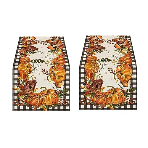 Asyduey Herbst Thanksgiving Tischdecke Tischläufer Tischdekoration Party Herbst Ernte Stil Langlebig Asyduey Herbst Thanksgiving Tischdecke Tischläufer Tischdekoration Party Herbst Ernte Stil Langlebig von Asyduey