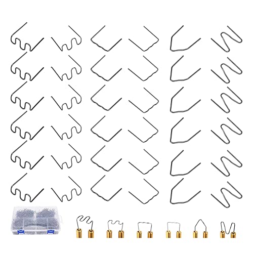 Asyduey Kunststoff-SchweißEr-Heftklammern, 1200-Teiliges Hot-Tacker-Kunststoff-Reparatur-Set, Ecken und Flach für die Reparatur Von AutostoßStangen Hot-Tacker-Heftklammern Asyduey Kunststoff-SchweißEr-Heftklammern, 1200-Teiliges Hot-Tacker-Kunststoff-Reparatur-Set, Ecken und Flach für die Reparatur Von AutostoßStangen Hot-Tacker-Heftklammern von Asyduey