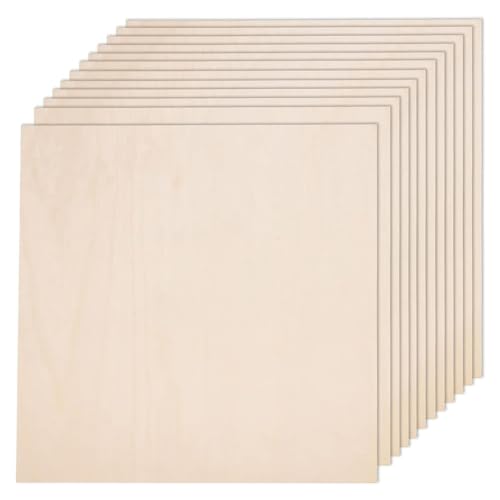 Asyduey Lindenholzplatte,Lindenholzplatte,Sperrholz,Glatte Bastelholzplatte zum Laserschneiden,DIY-Baumodell,30x30x0,3cm Asyduey Lindenholzplatte,Lindenholzplatte,Sperrholz,Glatte Bastelholzplatte zum Laserschneiden,DIY-Baumodell,30x30x0,3cm von Asyduey