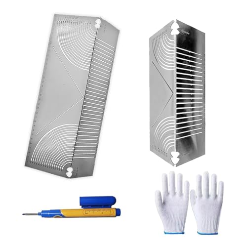 Asyduey Präzisions-Flexwinkel- und Lichtbogenmarkierungswerkzeug, Einstellbarer - und Lichtbogenmarkierer mit Doppeltem Verwendungszweck zum Biegen und Schweißen Von Vierkantrohren von Asyduey