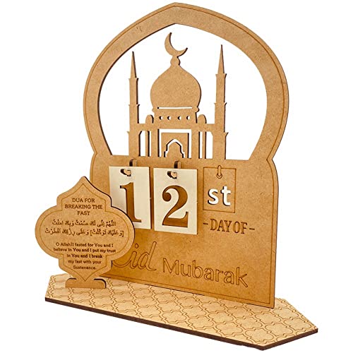 Asyduey -Ramadan-Kalender-Dekorationen -Countdown-Kalender-Dekorationen 30 Eid Mubarak Ramadan-Ornament. B von Asyduey