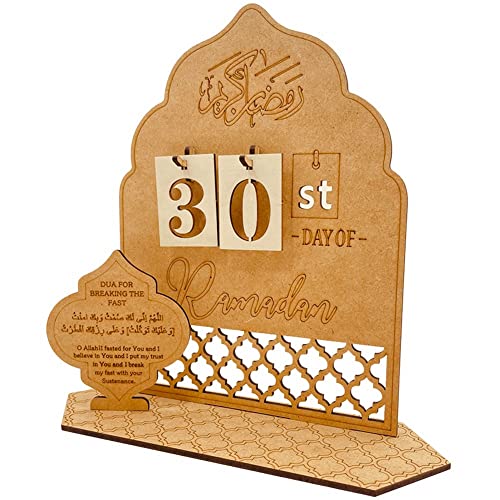 Asyduey -Ramadan-Kalender-Dekorationen -Countdown-Kalender-Dekorationen 30 Eid Mubarak Ramadan-Ornament. C von Asyduey