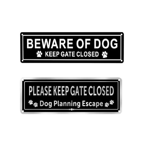 Asyduey Schild „Vorsicht Vor Dem Hund, Aluminium, Schild „ Geschlossen Halten für Zaun oder, Aluminiummetallschild, Reflektierend, Lichtbeständig Asyduey Schild „Vorsicht Vor Dem Hund, Aluminium, Schild „ Geschlossen Halten für Zaun oder, Aluminiummetallschild, Reflektierend, Lichtbeständig von Asyduey