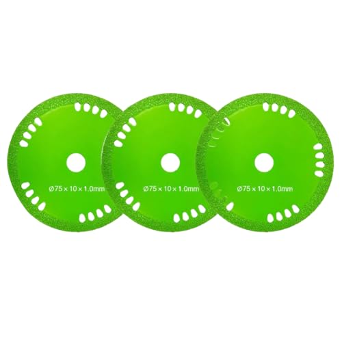 Asyduey Steinplatten-Schleifscheibe, 2,95, Glas-Trennscheibe für Winkelschleifer, 0,04, Ultradünn, 3 Stück Asyduey Steinplatten-Schleifscheibe, 2,95, Glas-Trennscheibe für Winkelschleifer, 0,04, Ultradünn, 3 Stück von Asyduey