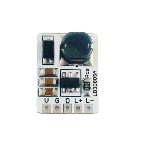 Asyduey Step-Down HB LED Driver Module LD3080SA DC-DC Buck Konstantstrommodul für Taschenlampen-Scheinwerfer 910MA Asyduey Step-Down HB LED Driver Module LD3080SA DC-DC Buck Konstantstrommodul für Taschenlampen-Scheinwerfer 910MA von Asyduey