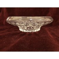 Schön Geformte Klare Glasschale von AtDejaVuCollectibles
