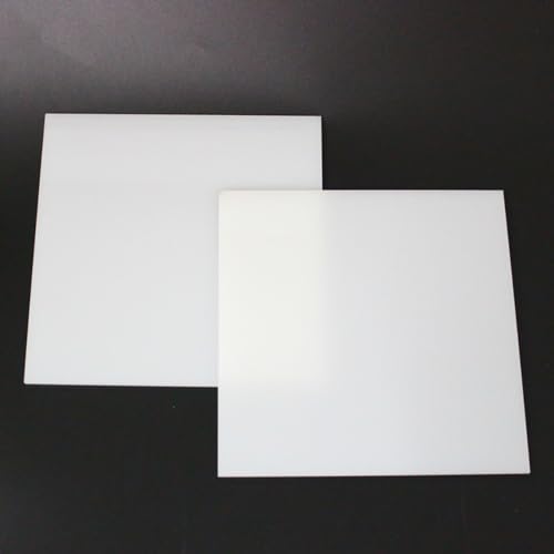 AtHaus® Acrylglas OPAL Weiß Scheibe 2 mm Materialstärke und Größe Wählbar Premium Milchglas 400 x 400 mm von AtHaus
