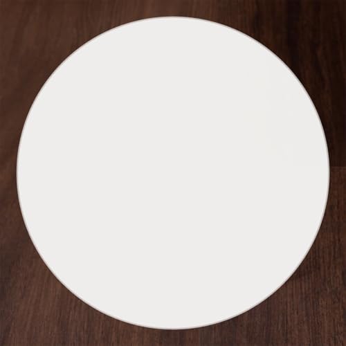 AtHaus® Acrylglas Zuschnitt Opal Weiß | Ø 250 mm | Milchglas 4mm stark | UV-beständig & bruchfest | beidseitig foliert | lichtdurchlässig & vielseitig einsetzbar von AtHaus