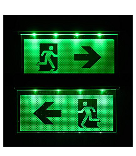 Notleuchte Notbeleuchtung Exit Notausgang Fluchtwegleuchte Notlicht Fluchtweg Pfeil nach Links/Rechts Notleuchte Notbeleuchtung Exit Notausgang Fluchtwegleuchte Notlicht Fluchtweg Pfeil nach Links/Rechts von AtR