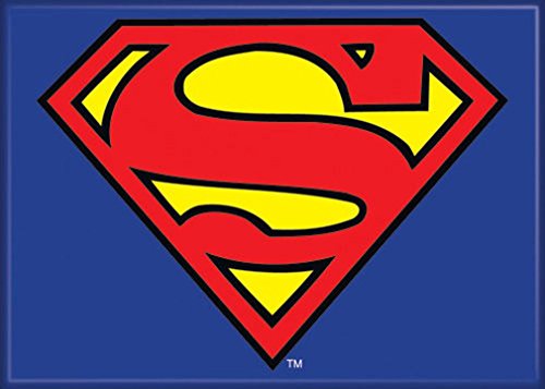 Ata-Boy Superman-Magnet – Superman-Logo, 6,3 x 8,9 cm, Magnet für Kühlschränke, Whiteboards und Spind-Dekorationen von Ata-Boy, Inc.