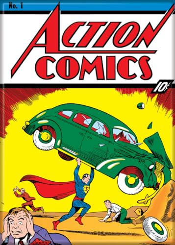Action Comics 1 Erste Superman – DC Comics – Kühlschrank Magnet von Ata-Boy