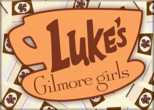 Ata-Boy Gilmore Girls Luke's Diner-Logo 8,9 x 6,3 cm Magnet für Kühlschränke und Schließfächer von Ata-Boy