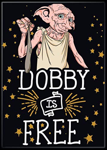 Ata Boy Harry Potter Dobby The Elf Magnet für Kühlschrank und Schließfächer, 6,4 x 8,9 cm 2.5" x 3.5" Dobby is von Ata-Boy