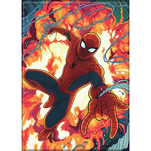 Ata-Boy Marvel Comics Magnet – Spider-Man Explosion 6,4 x 8,9 cm Magnet für Kühlschränke, Whiteboards und Spind-Dekorationen von Ata Boy