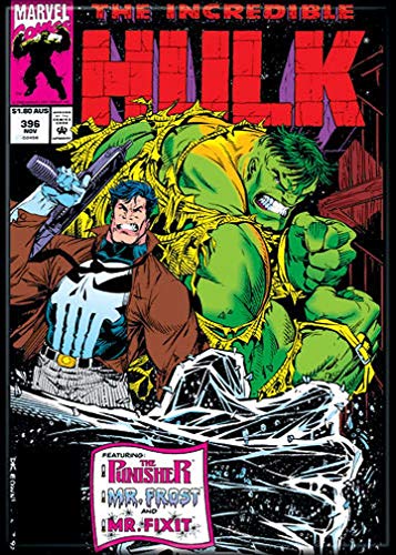 Ata Boy Marvel Comics The Incredible Hulk Sortiment 1 6,3 x 8,9 cm Magnet für Kühlschrank und Schließfächer 2.5" x 3.5" Incredible Hulk No. 396 von Ata Boy