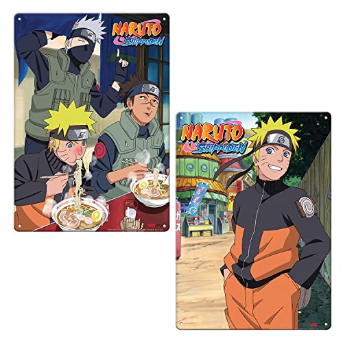 Ata-Boy Weihnachtspaket mit 2 Stück Naruto 29 x 21 cm Metallschilder von Ata-Boy