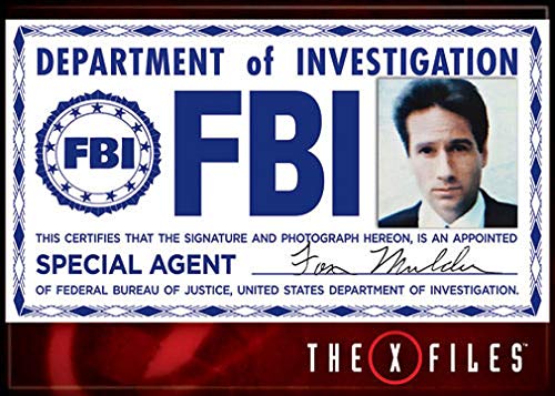 Ata-Boy X-Files Mulder FBI-Abzeichen, 6,3 x 8,9 cm, Magnet für Schließfächer und Kühlschränke von Ata Boy