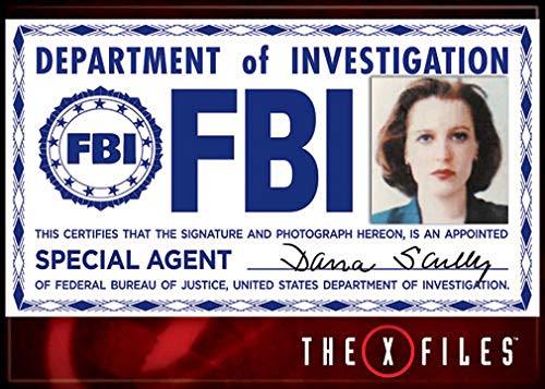 Ata-Boy X-Files Scully FBI-Abzeichen, 6,3 x 8,9 cm, Magnet für Schließfächer und Kühlschränke von Ata Boy