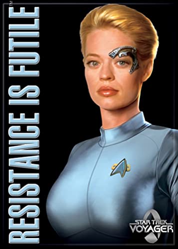 Star Trek – Voyager – 7 von 9 Widerstand ist zwecklos – Kühlschrank Magnet von Ata-Boy
