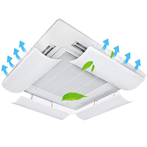 Atack-B Klimaanlage Windabweiser Anti Direct Blasen Windschutzscheibe Schallwand Für Schlafzimmer Büro Hotel?Zentraler Deflektor Der Klimaanlage (58 * 23 cm * 4) von Atack-B