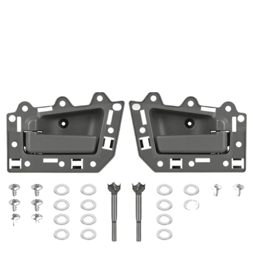Atambvemw Auto Innentürgriffe Für Grand Für Cherokee 2005-2010 Türgriff Innen Griff 1JV461J3AA 1JV471J3AA 5HR421J3AK 5HR411J3AK(2*Gray Front LH RH) von Atambvemw
