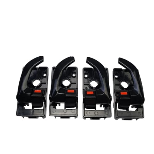 Atambvemw Auto Innentürgriffe Für Hyundai Für Tucson 2005-2009 Schwarz LH RH Links Rechts Innen Auto Türgriffe 826102E000 82620-2E000 Auto-Innengriff(Left Right 4Piece) von Atambvemw