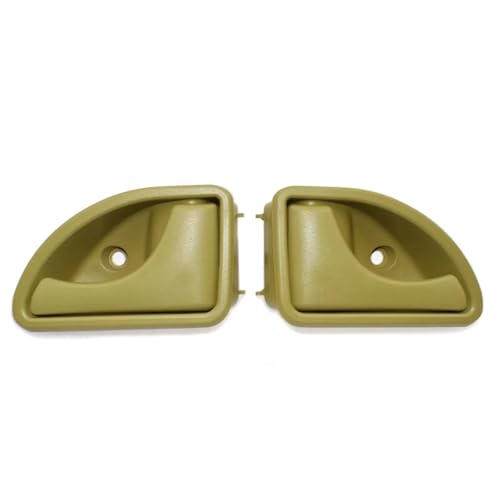 Atambvemw Auto Innentürgriffe Für Kangoo 1997-2003 2 Stück Grau Beige Schwarz Iniside Innen Auto Türgriff Vorne Links & Rechts(Beige Pair) von Atambvemw