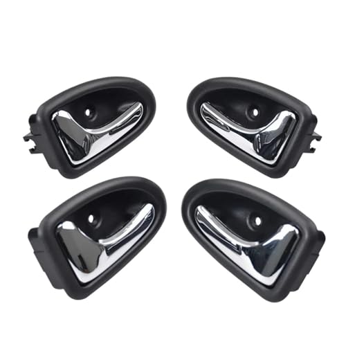 Atambvemw Auto Innentürgriffe Für Megane Für Clio Für Traffic 1995-2022 Innen Türgriffe F7700432705 7700432706 7700432707 7700432708(Bright Silver 4Piece) von Atambvemw